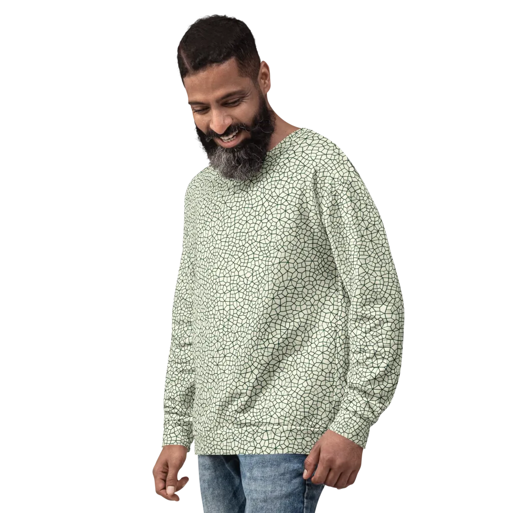 Verdant Fissure on Sweatshirt — Left Front