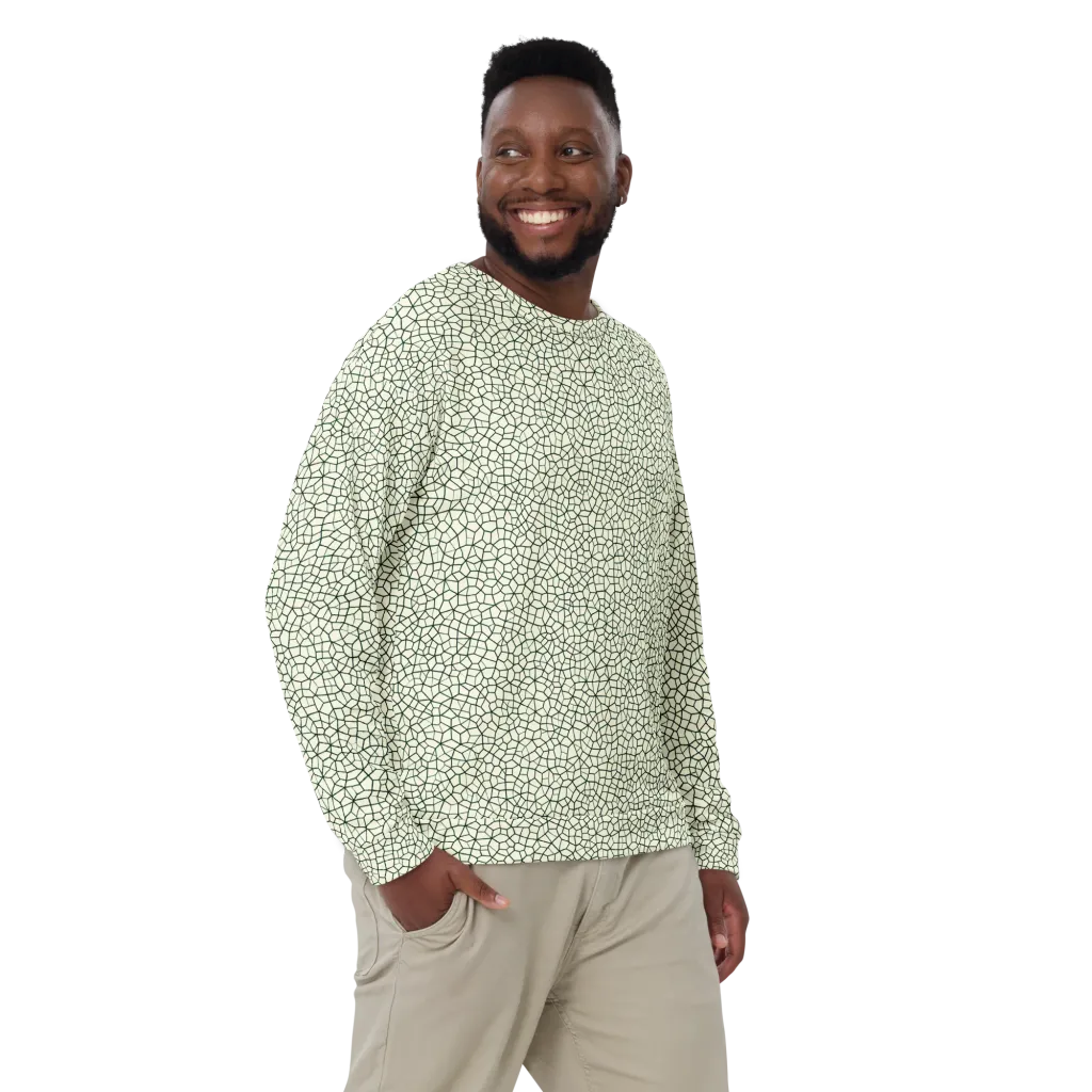 Verdant Fissure on Sweatshirt — Front