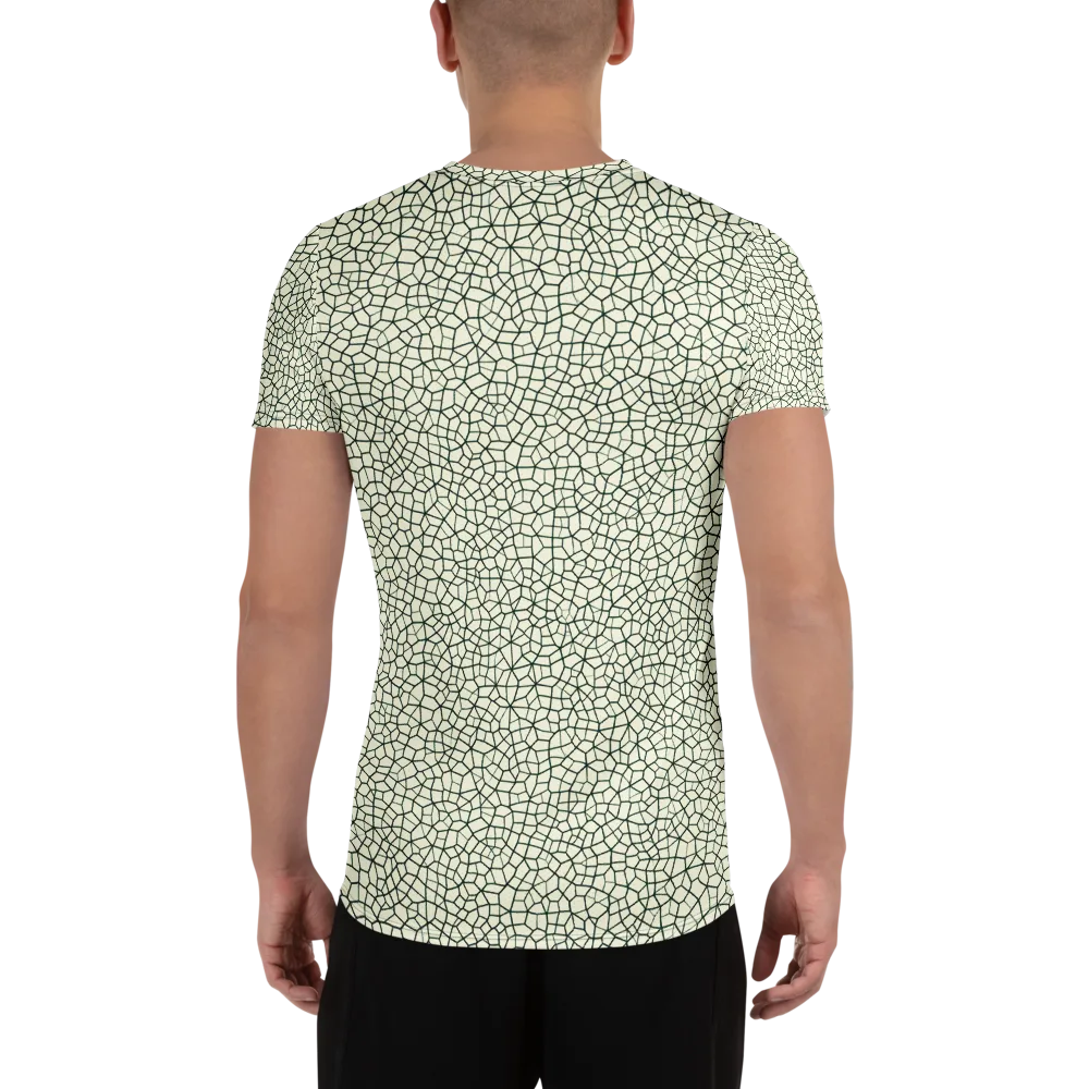 Verdant Fissure on Men's Athletic T-Shirt — Back