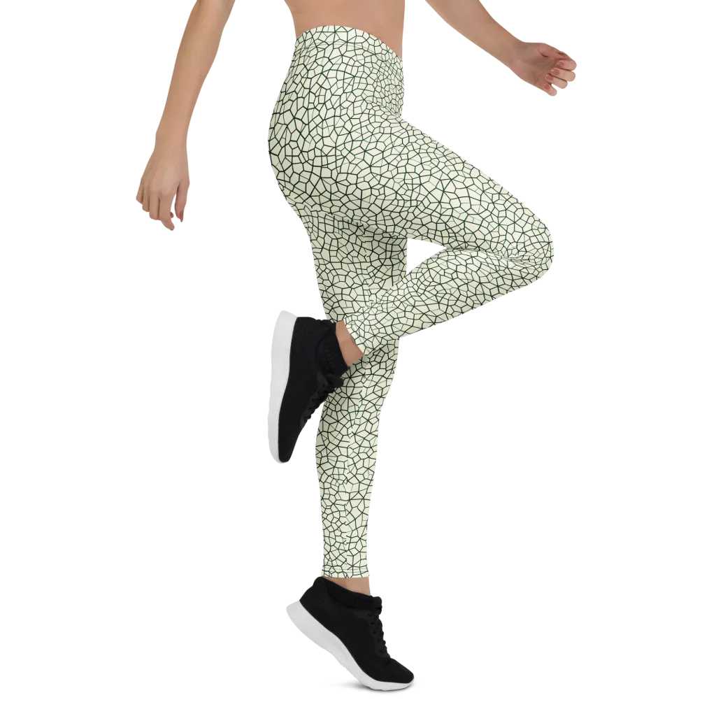 Verdant Fissure on Leggings — Right