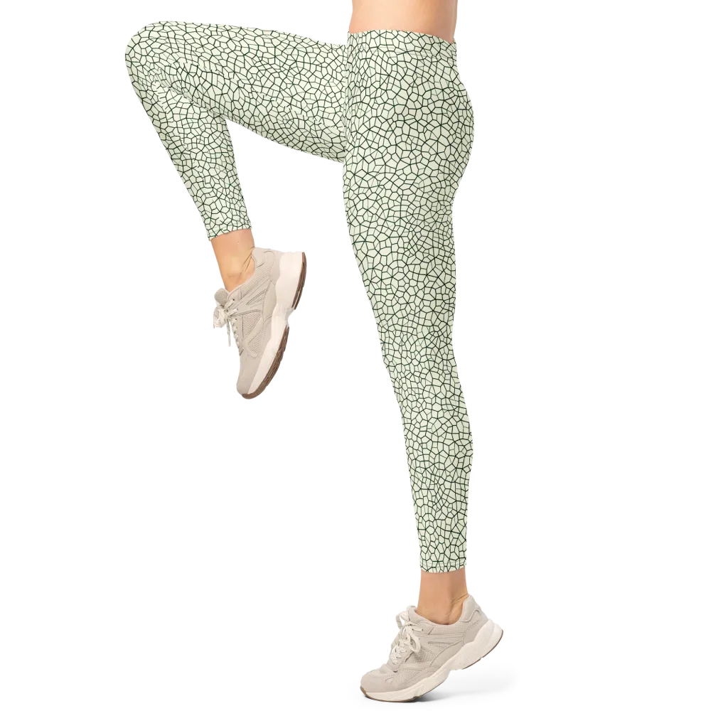 Verdant Fissure on Leggings — Left