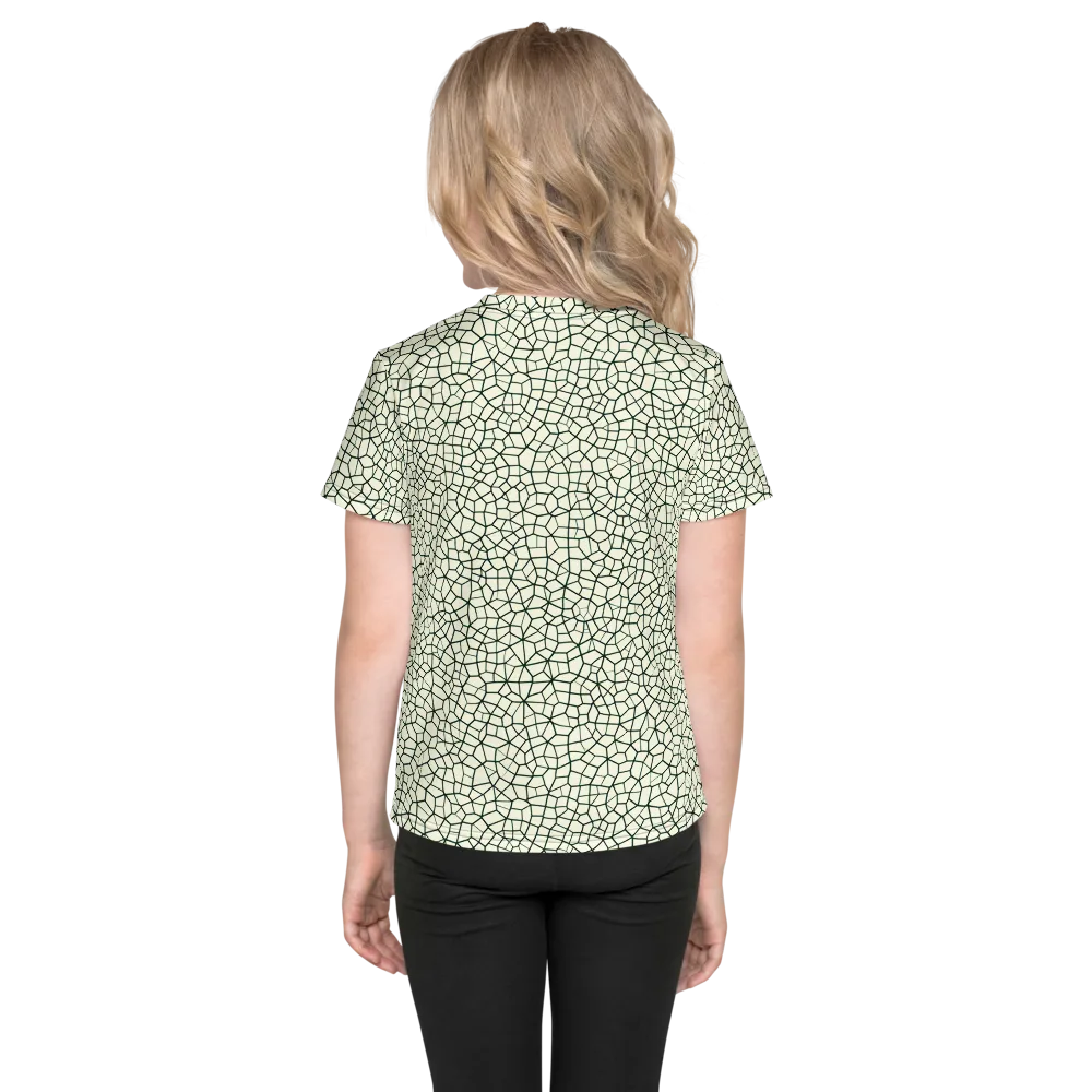 Verdant Fissure on Kids Crew Neck T-Shirt — Back
