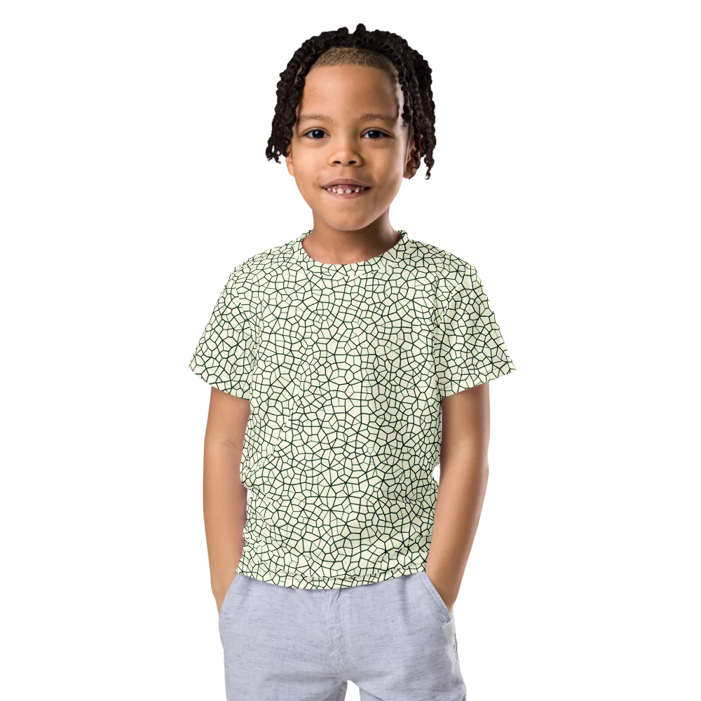 Verdant Fissure on Kids Crew Neck T-Shirt — Front
