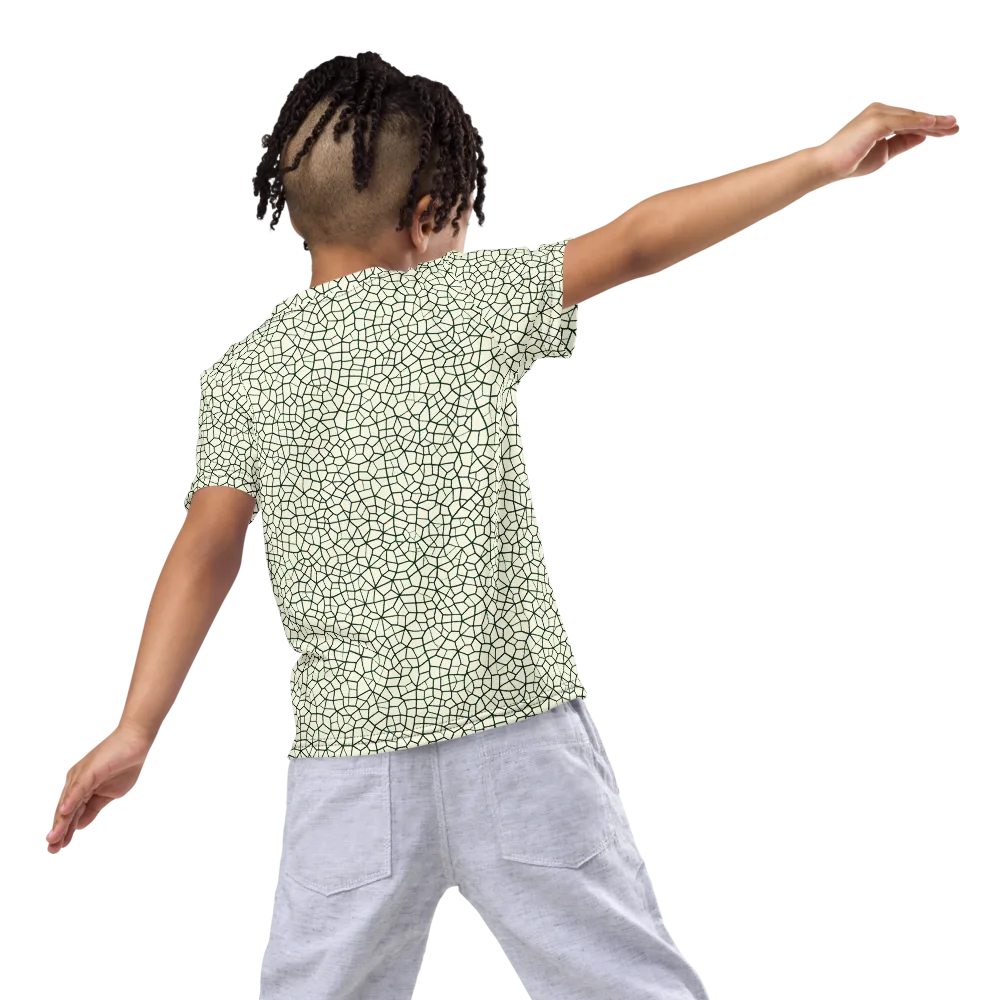 Verdant Fissure on Kids Crew Neck T-Shirt — Back
