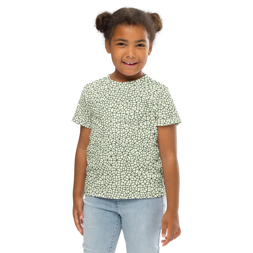 Verdant Fissure on Kids Crew Neck T-Shirt — Front