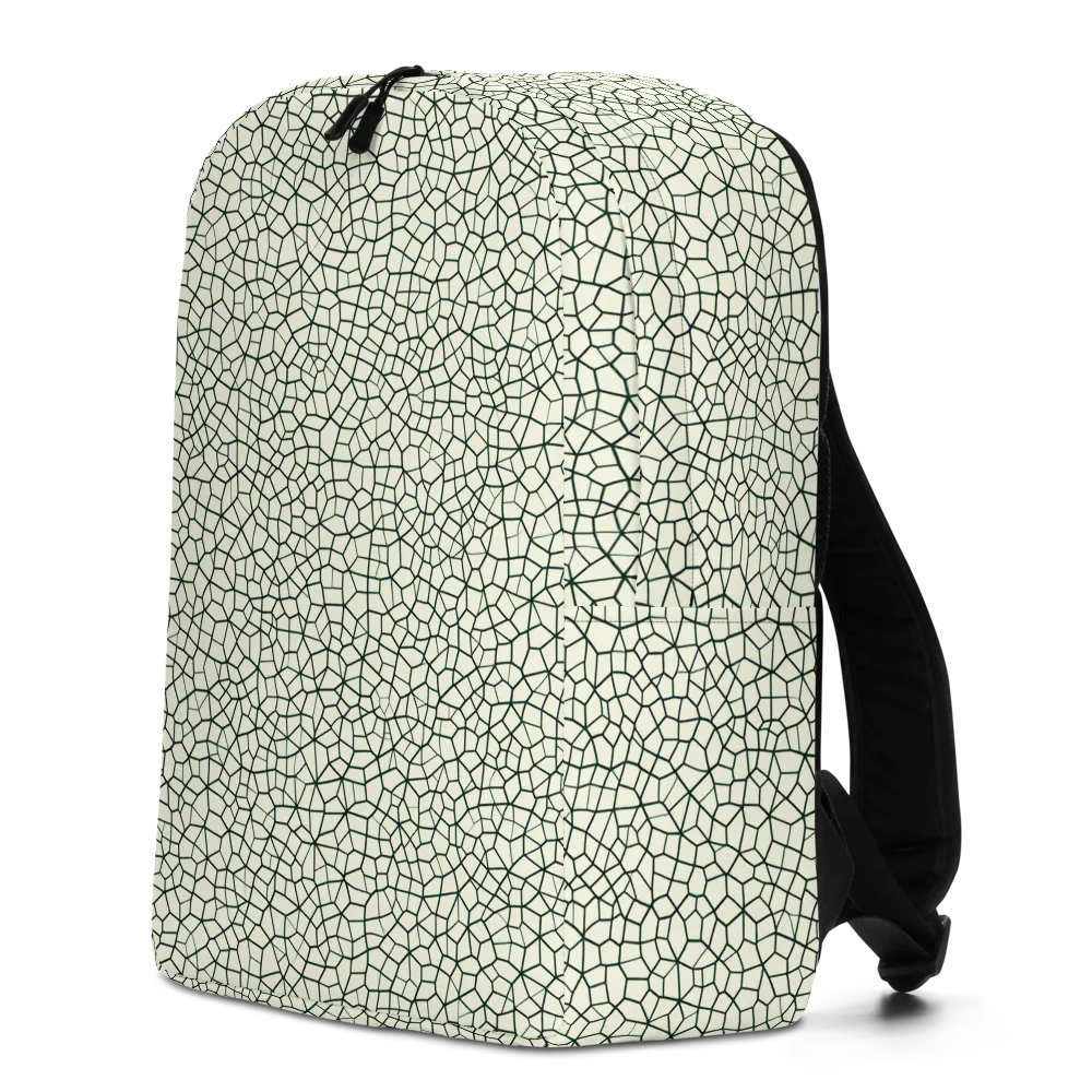 Verdant Fissure on Minimalist Backpack — Left