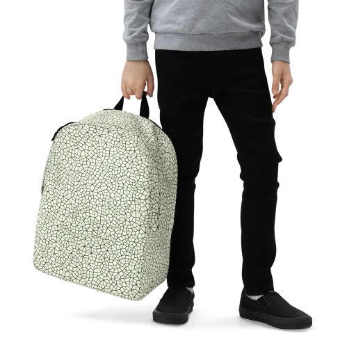 Verdant Fissure on a Minimalist Backpack