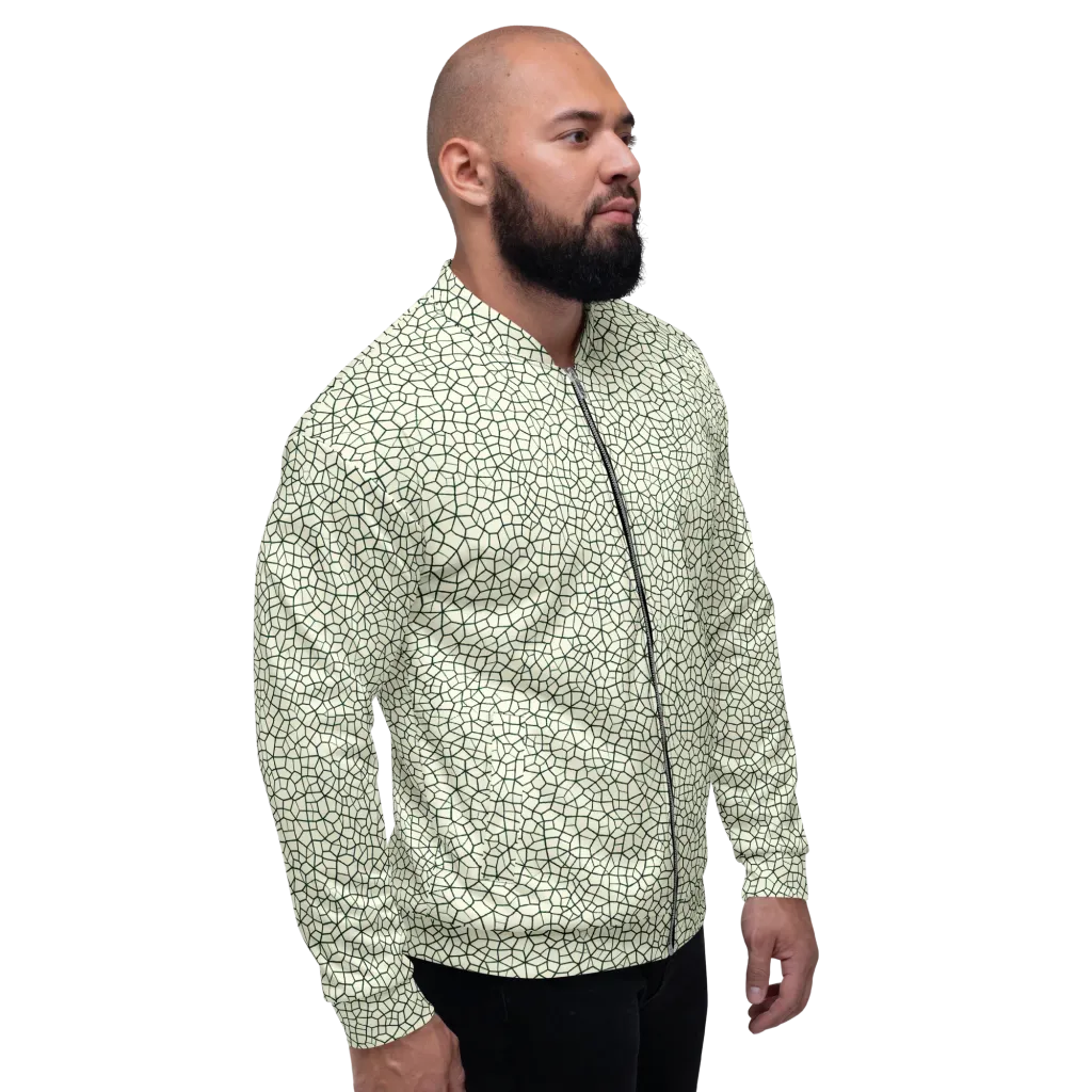 Verdant Fissure on Bomber Jacket — Right