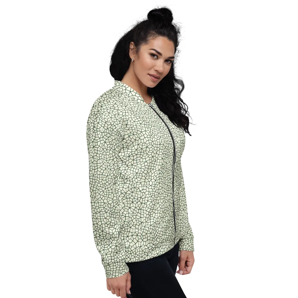 Verdant Fissure on Bomber Jacket — Right