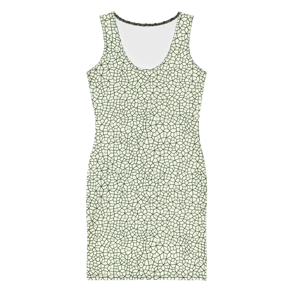 Verdant Fissure on Bodycon Dress — Front