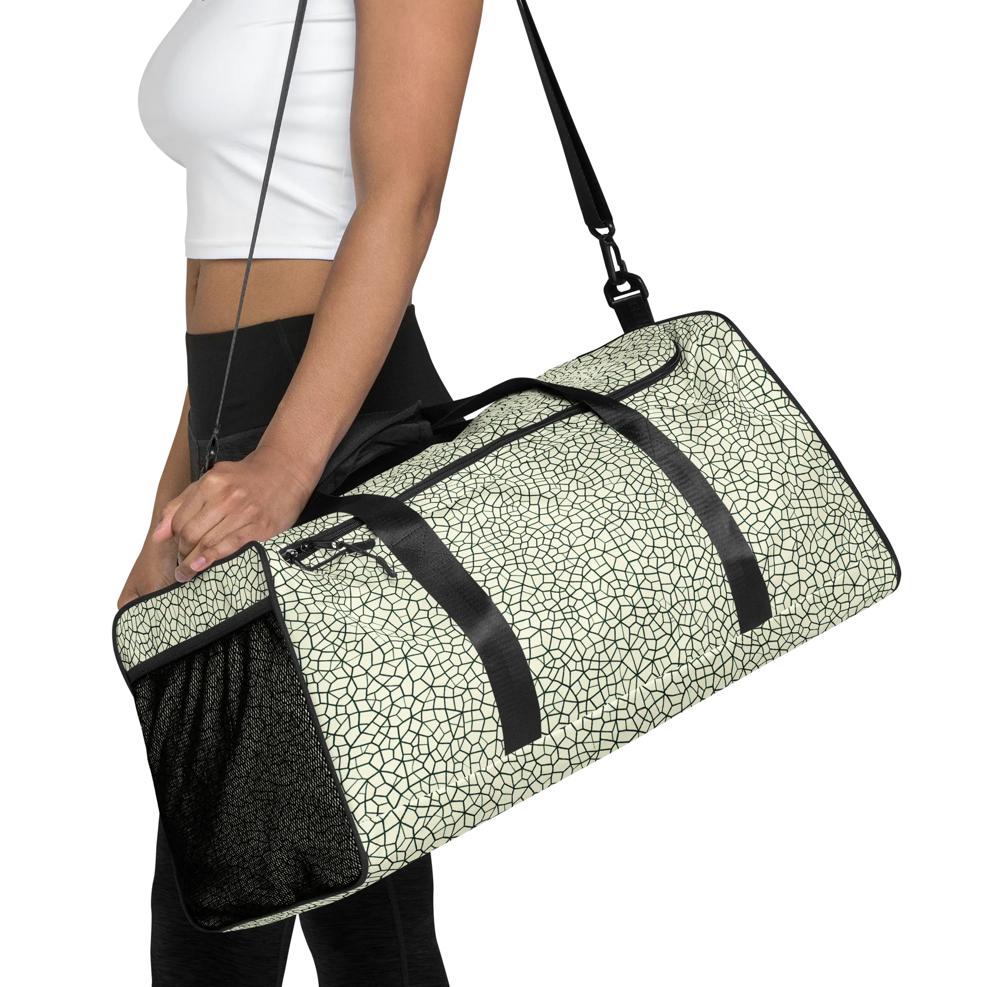 Verdant Fissure on Duffle Bag — Front