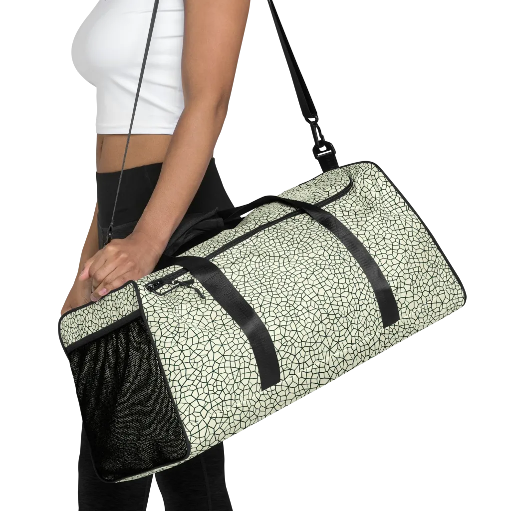 Verdant Fissure on Duffle Bag — Front