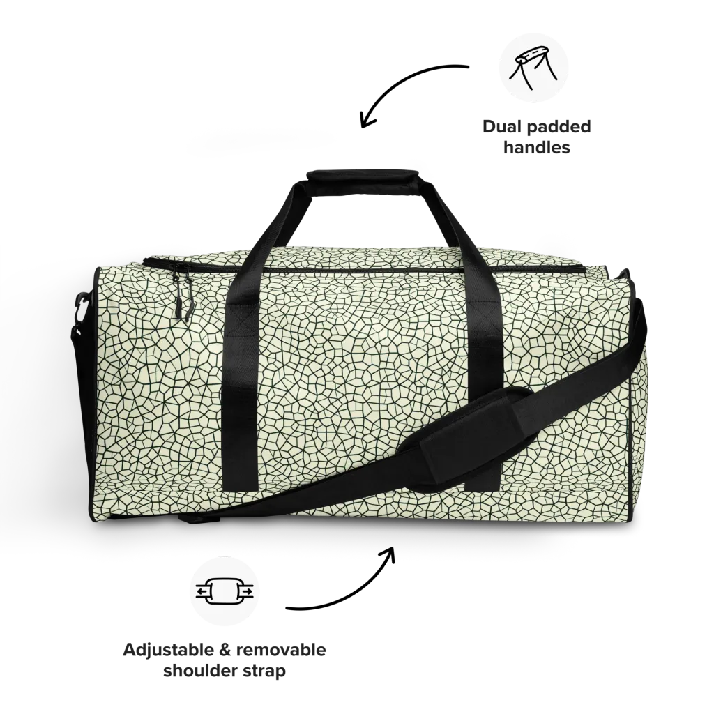 Verdant Fissure on Duffle Bag — Front