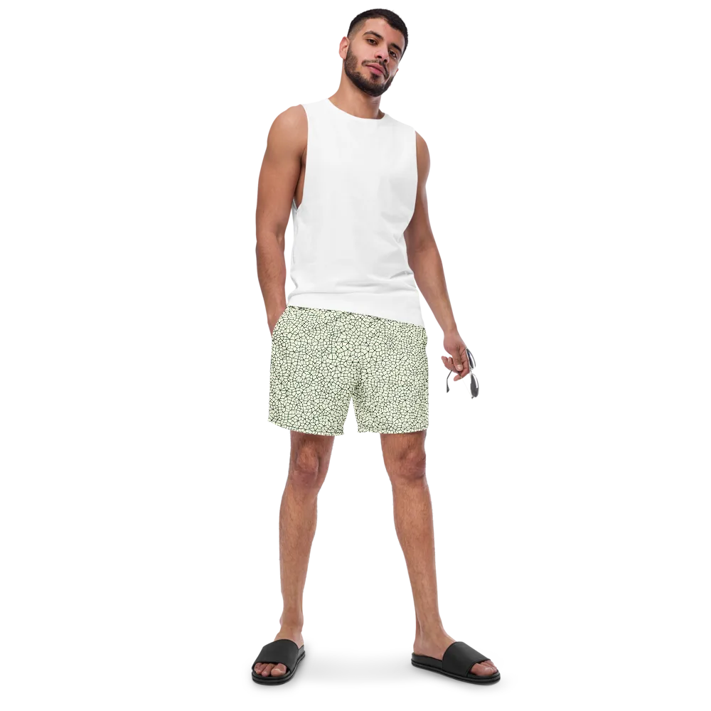 Verdant Fissure on Swim Trunks — Front