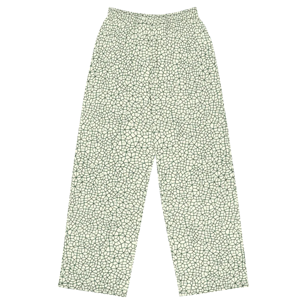 Verdant Fissure on Wide-Leg Pants — Front