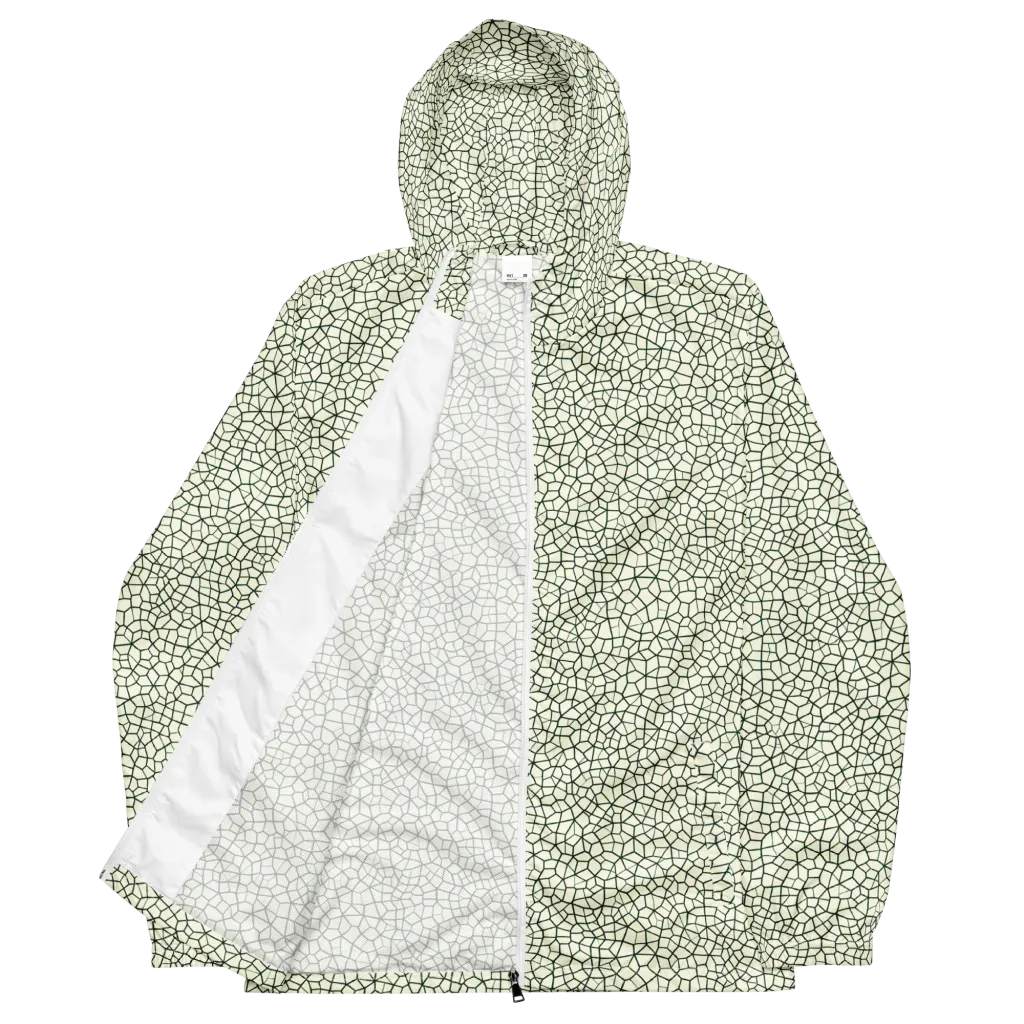 Verdant Fissure on Men's Windbreaker — Front