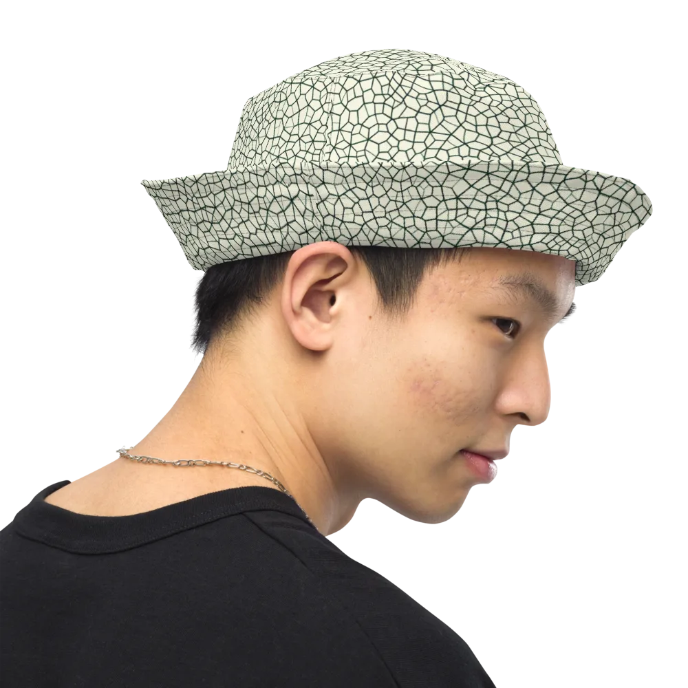 Verdant Fissure on Reversible Bucket Hat — Right Outside