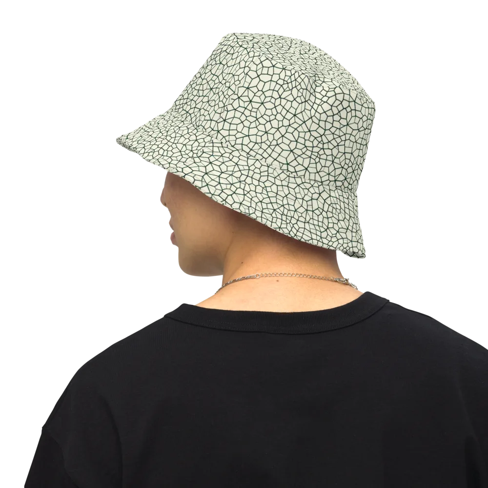 Verdant Fissure on Reversible Bucket Hat — Back Inside
