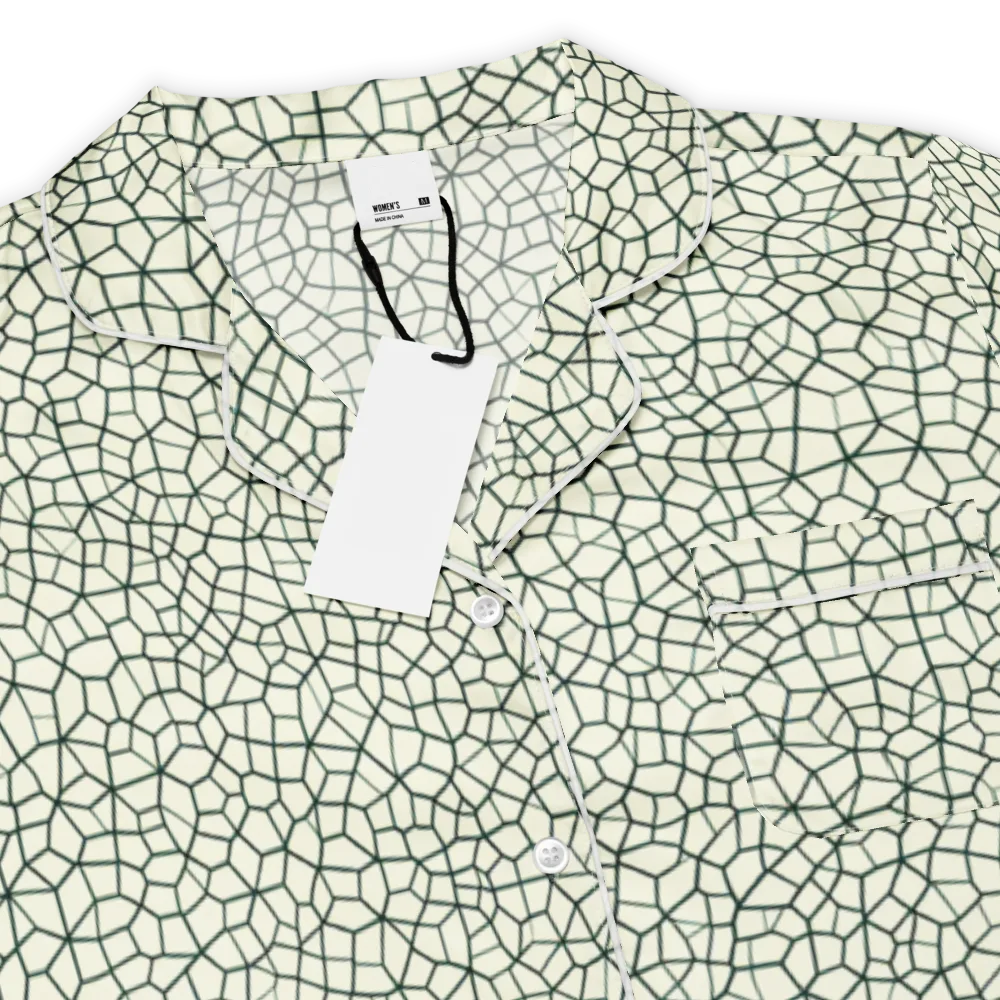 Verdant Fissure on Women's Short Sleeve Pajama Top — Product details