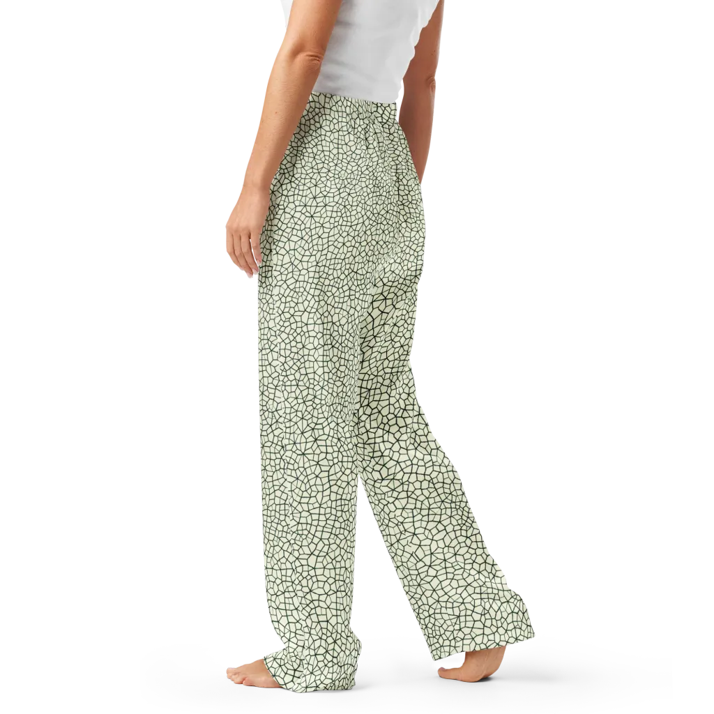 Verdant Fissure on Women's Pajama Pants — Left