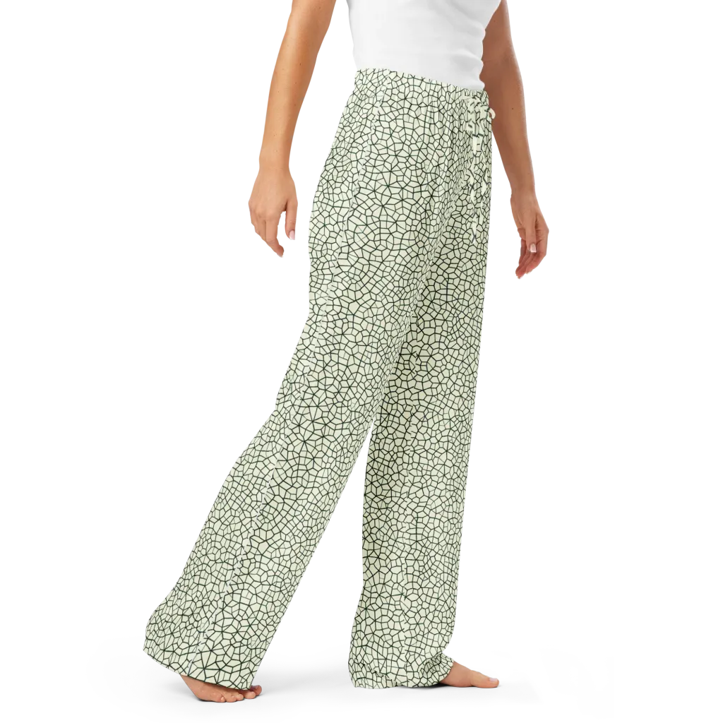 Verdant Fissure on Women's Pajama Pants — Right Front