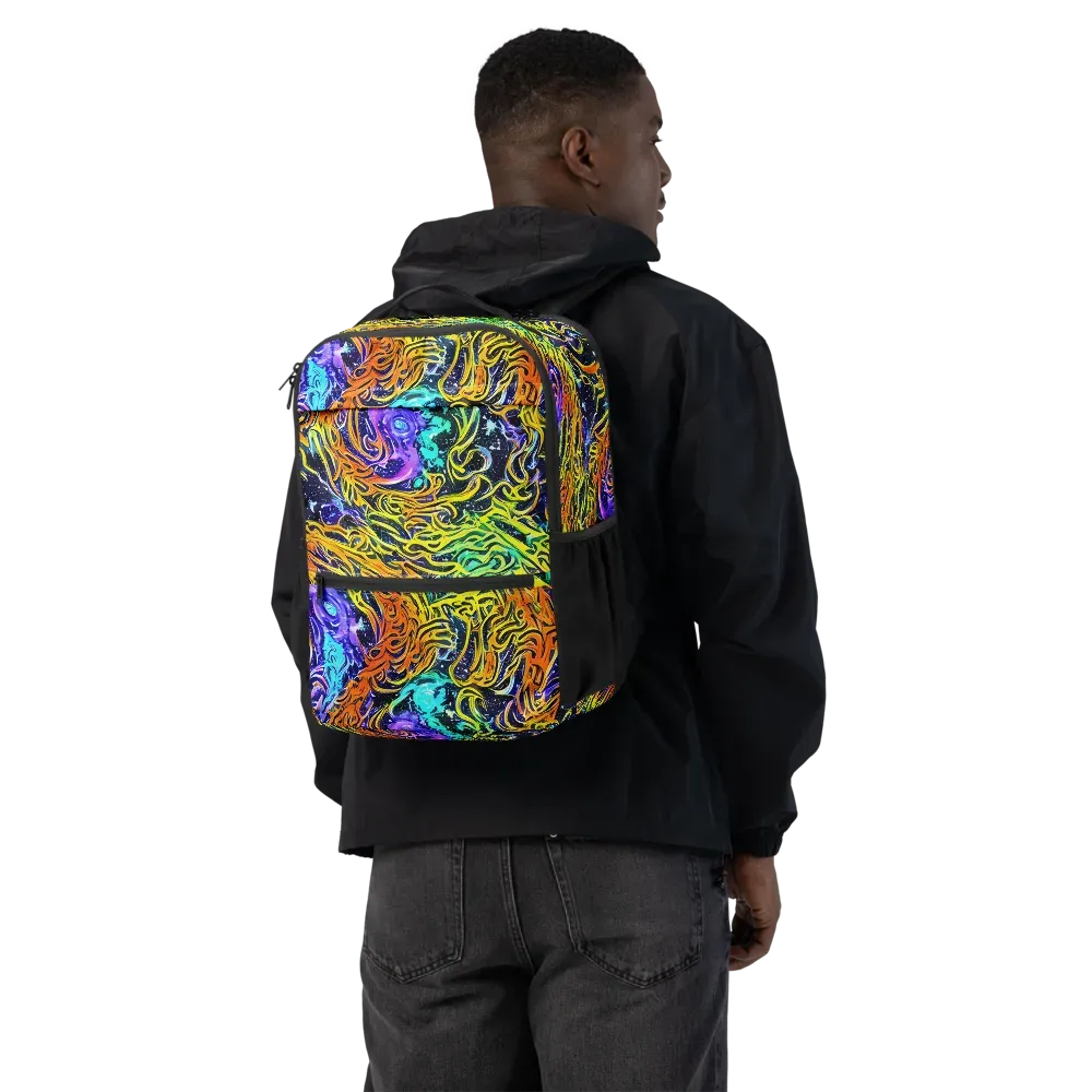 Midnight Cyclone on Utility Backpack — Back