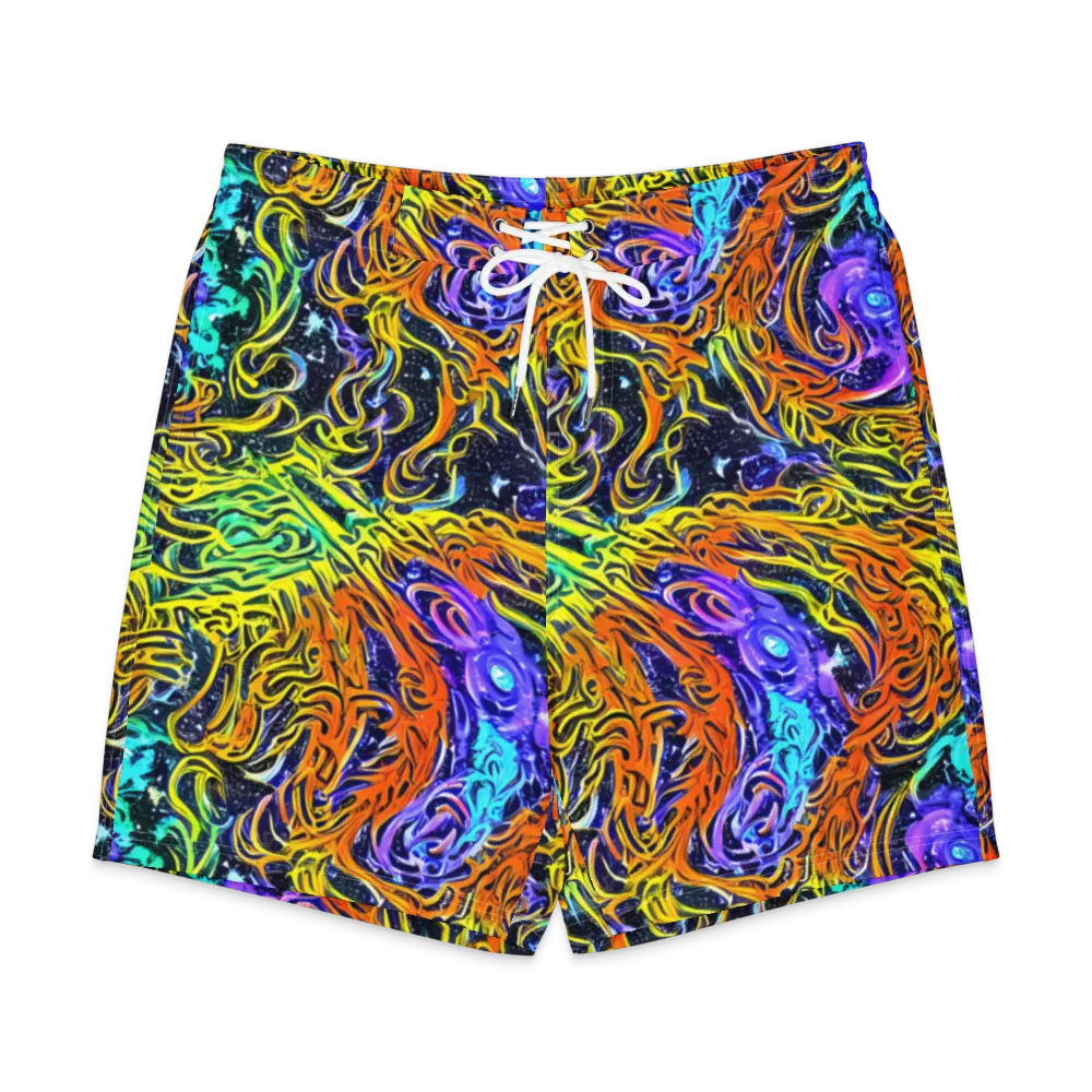 Midnight Cyclone on Men's Board Shorts — Front