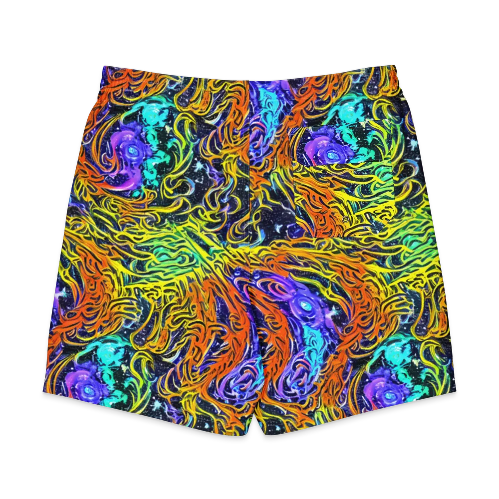 Midnight Cyclone on Men's Board Shorts — Back