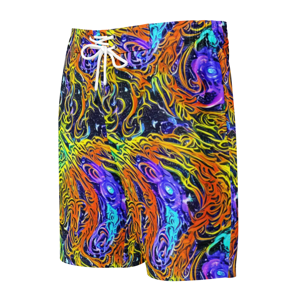 Midnight Cyclone on Men's Board Shorts — Front