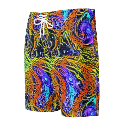 Midnight Cyclone on a Men's Board Shorts