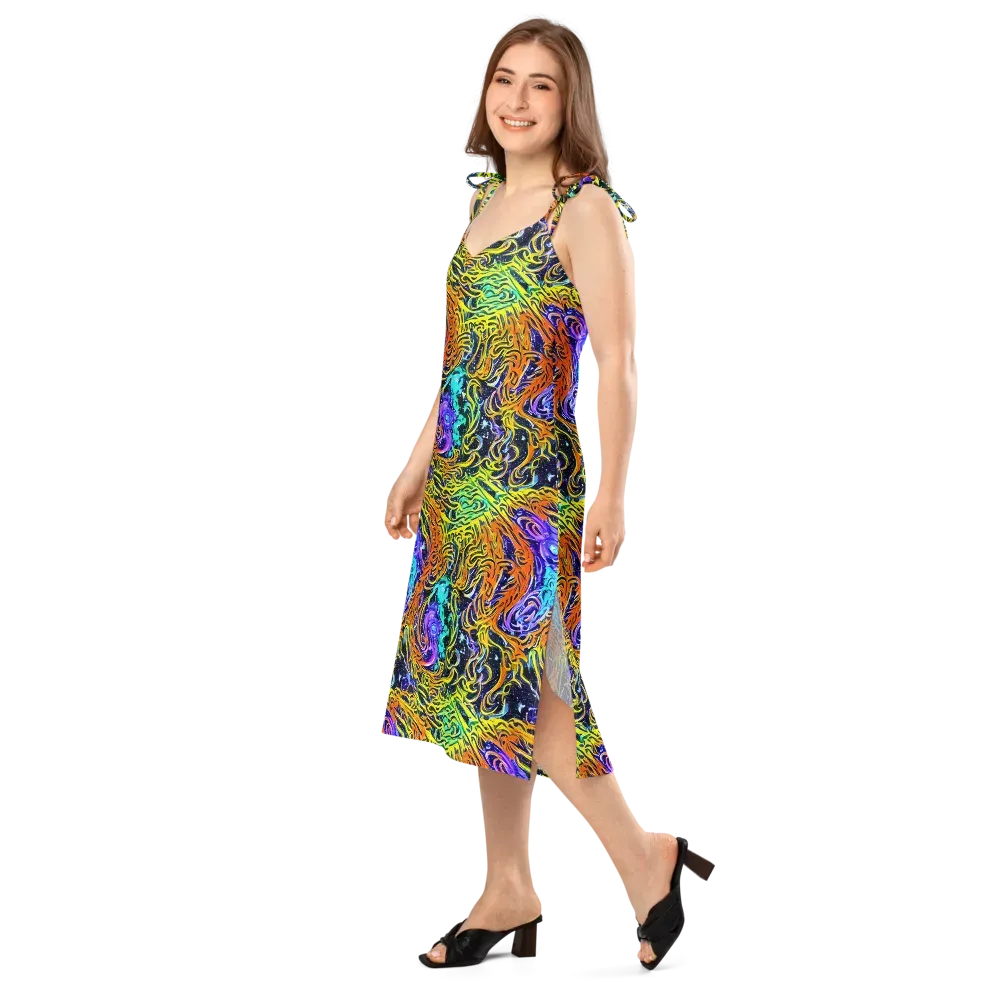 Midnight Cyclone on Slip Dress — Left Front