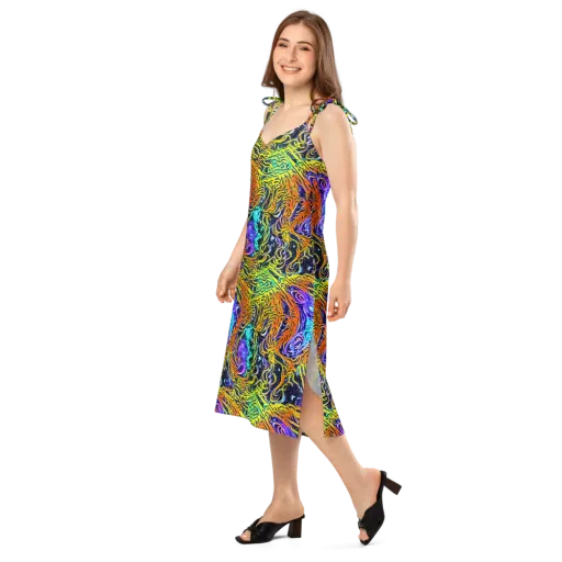 Midnight Cyclone on a Slip Dress