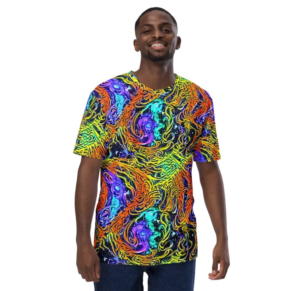 Midnight Cyclone on Men's Crew Neck T-Shirt — Front