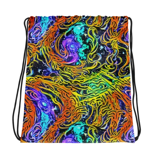 Midnight Cyclone on a Drawstring Bag