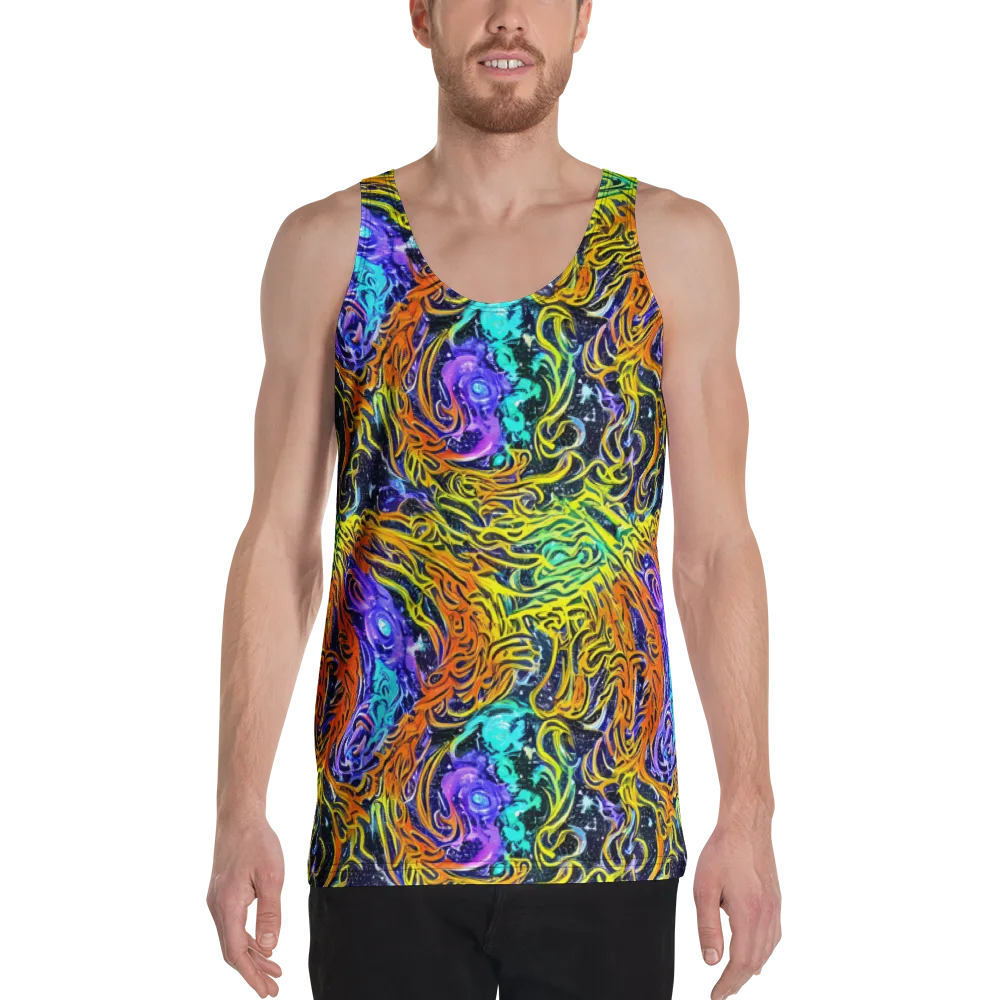 Midnight Cyclone on Men's Tank Top — Front