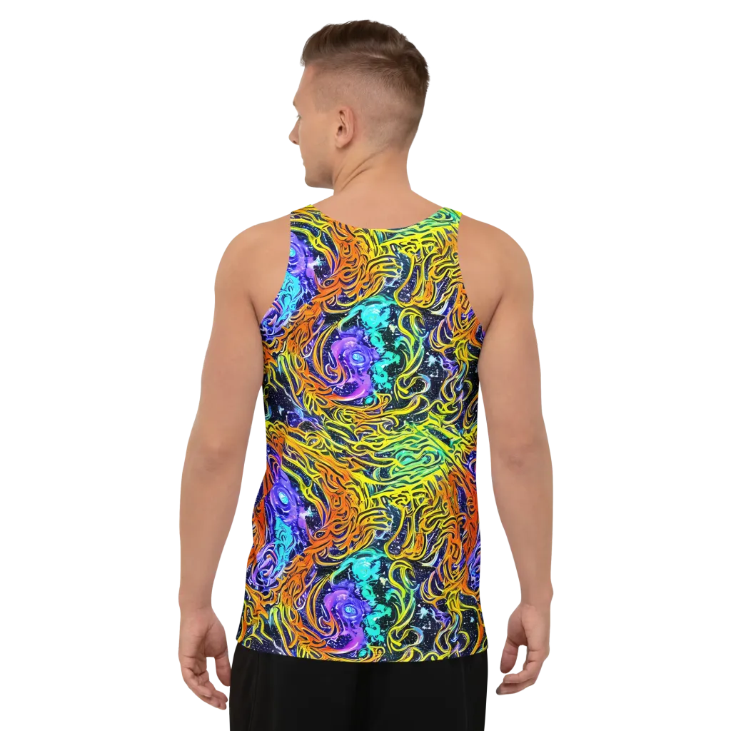 Midnight Cyclone on Men's Tank Top — Back