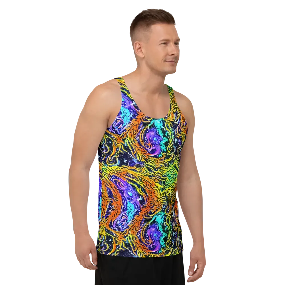 Midnight Cyclone on Men's Tank Top — Right Front
