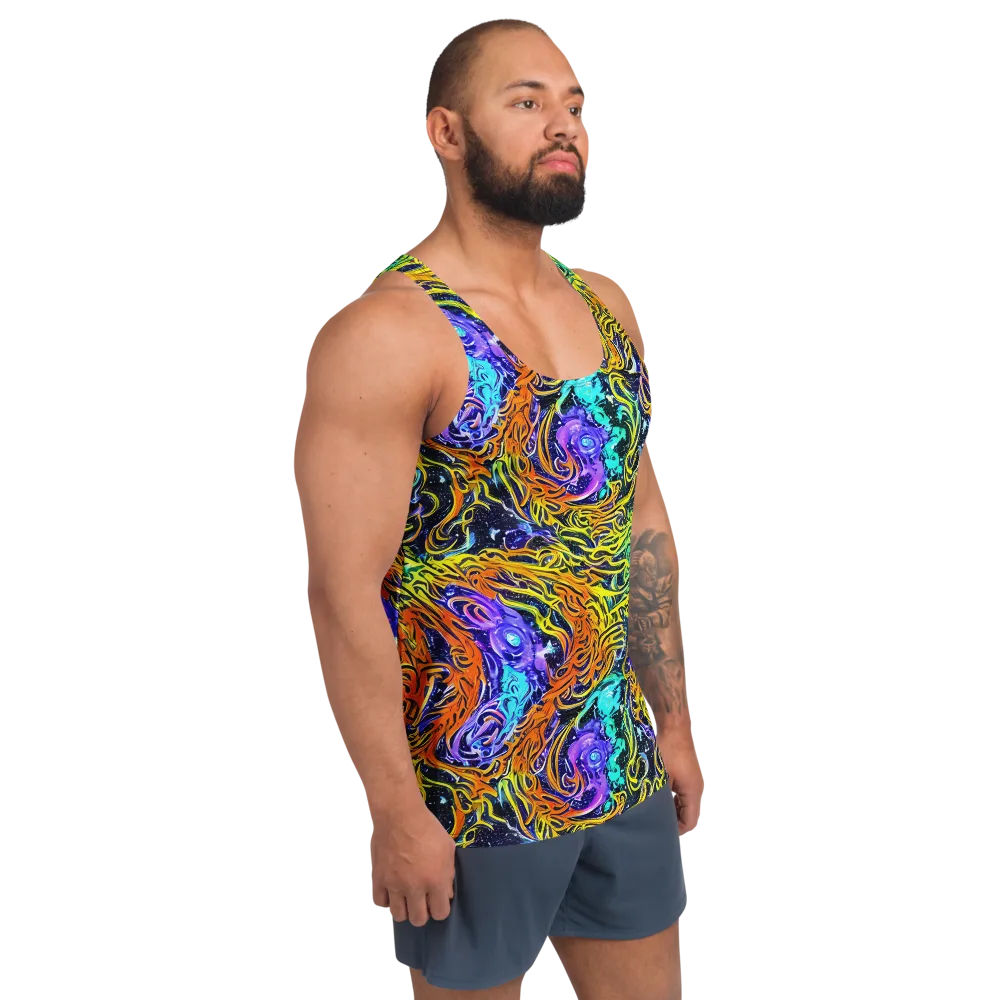 Midnight Cyclone on Men's Tank Top — Right Front