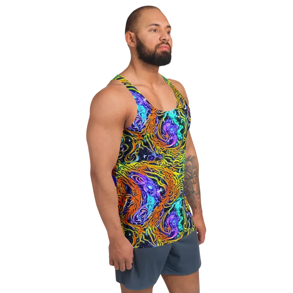 Midnight Cyclone on Men's Tank Top — Right Front