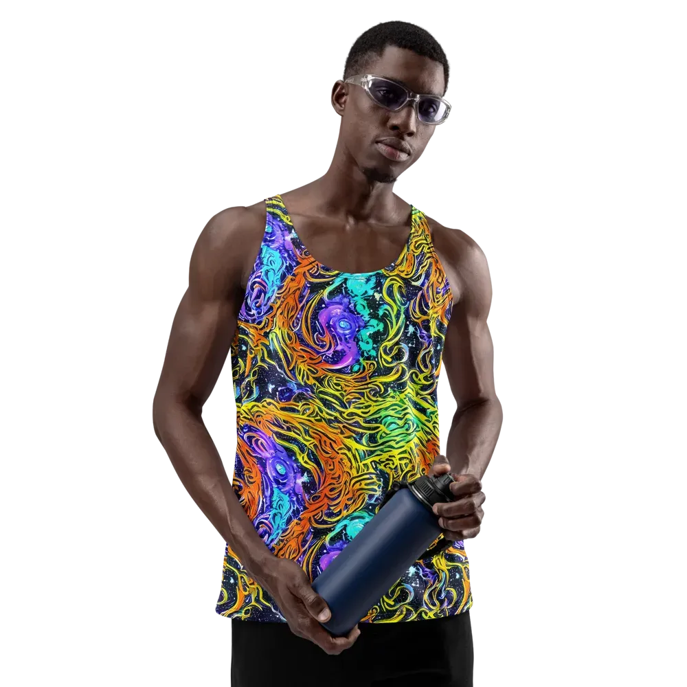 Midnight Cyclone on Men's Tank Top — Front