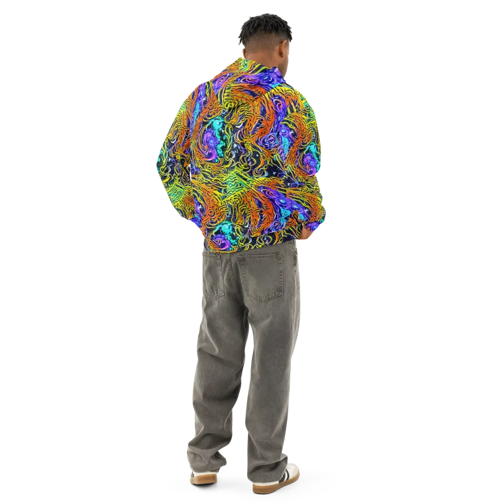 Midnight Cyclone on Cotton Hoodie — Back