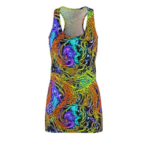Midnight Cyclone on a Racerback Dress