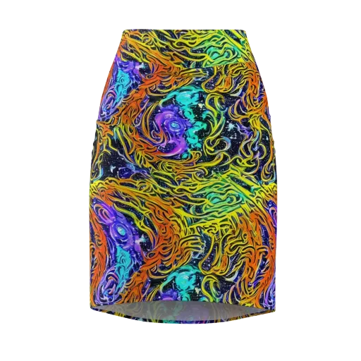 Midnight Cyclone on a Pencil Skirt