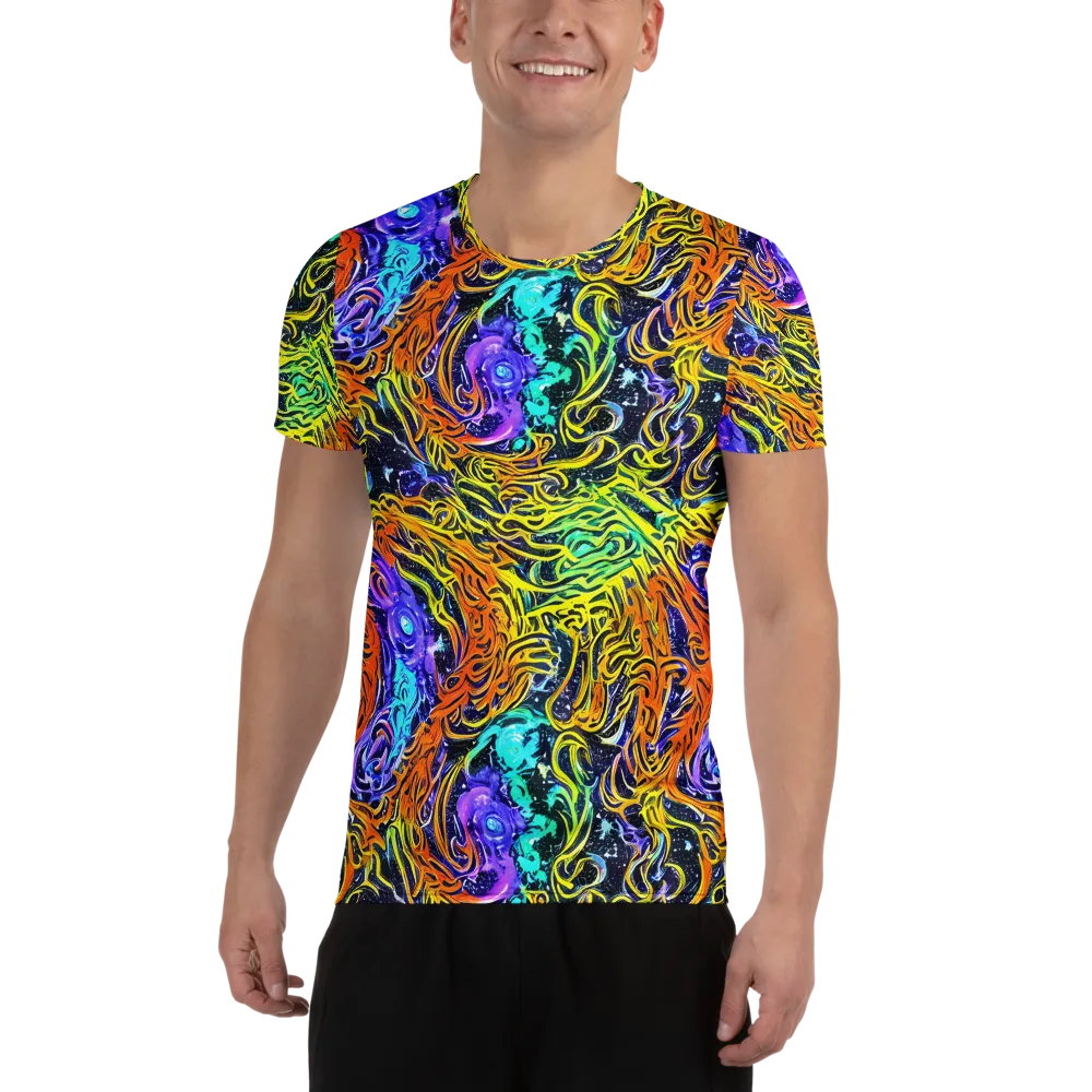 Midnight Cyclone on Men's Athletic T-Shirt — Front