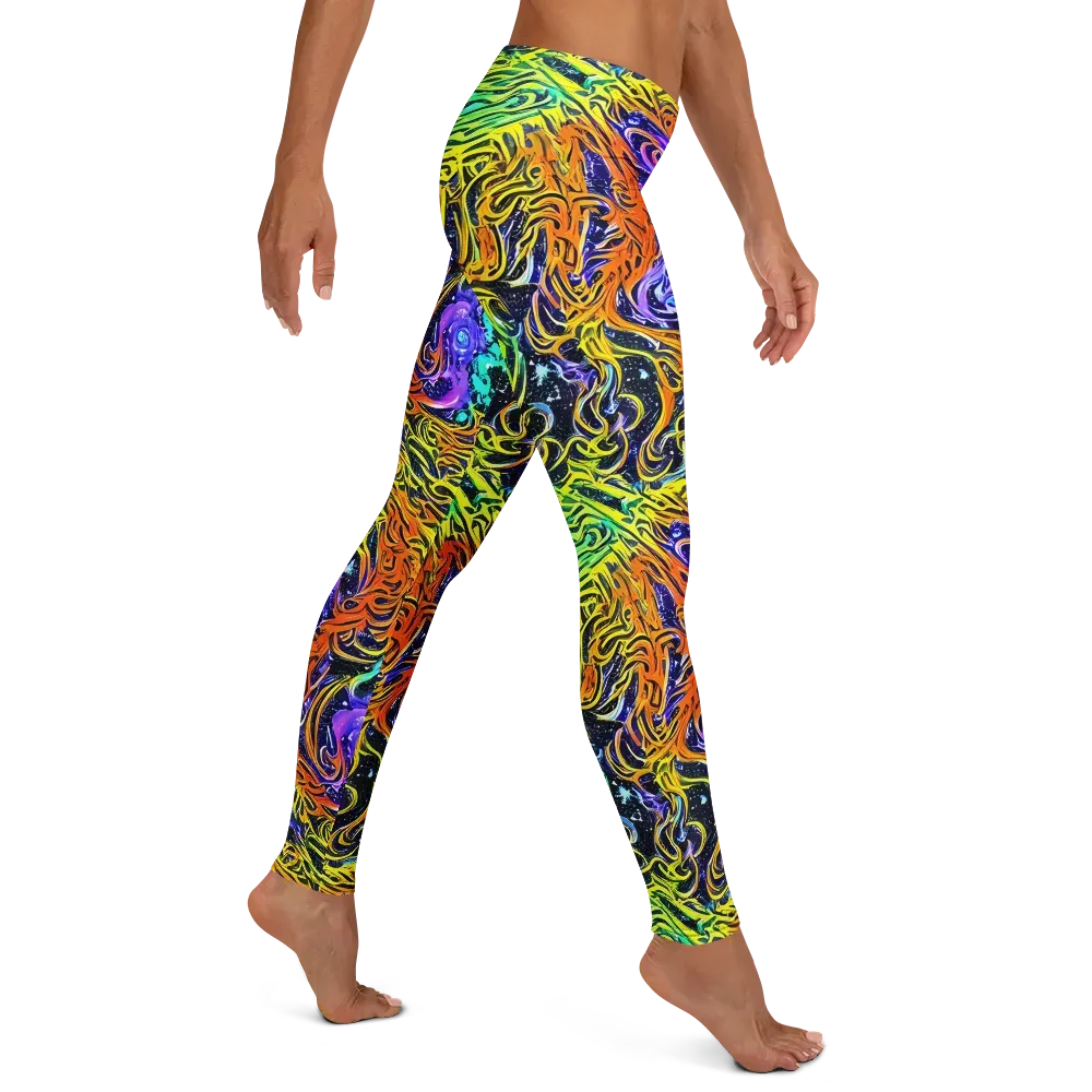 Midnight Cyclone on Leggings — Right