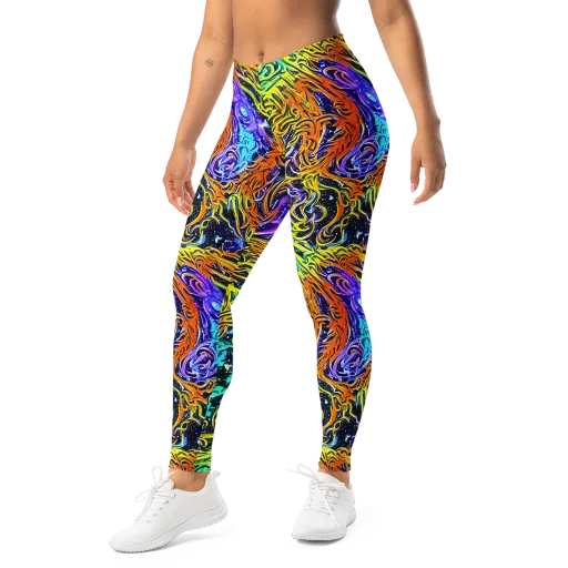Midnight Cyclone on a Leggings