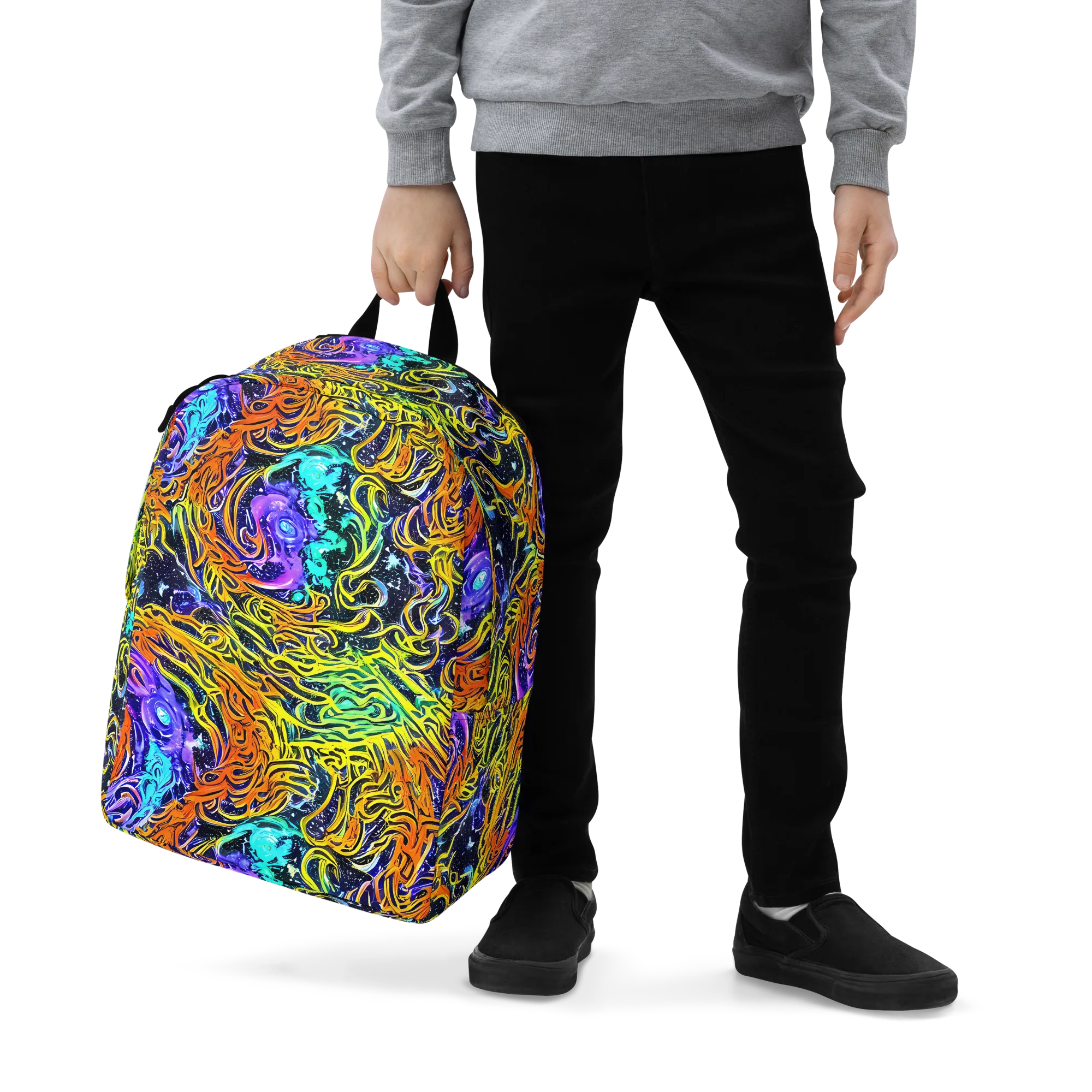 Midnight Cyclone on Minimalist Backpack — Zoomed-in
