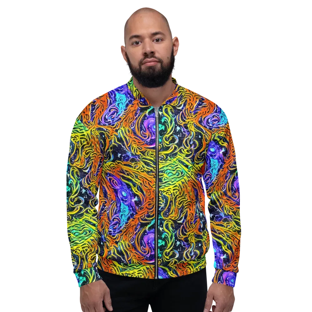 Midnight Cyclone on Bomber Jacket — Front