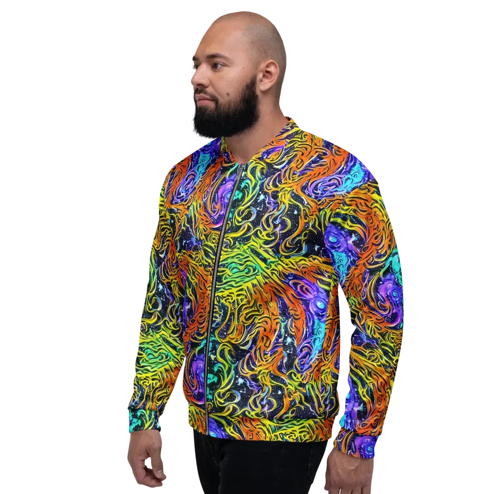 Midnight Cyclone on Bomber Jacket — Left