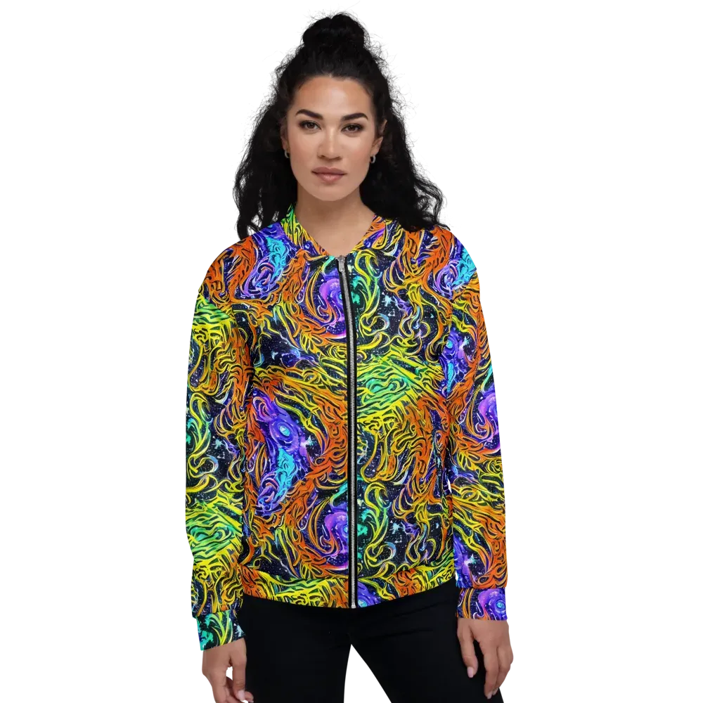 Midnight Cyclone on Bomber Jacket — Front